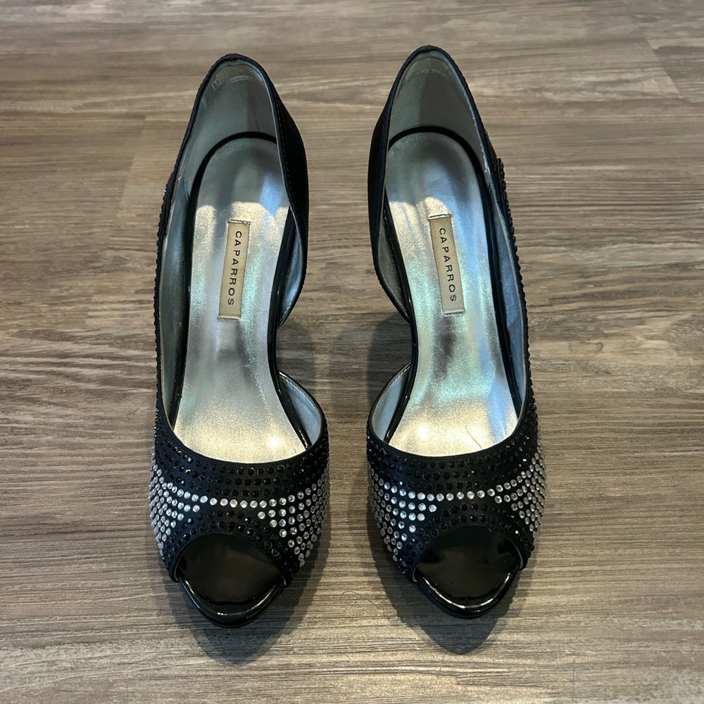 Caparros Black/Silver Women's Heels Size 6.5